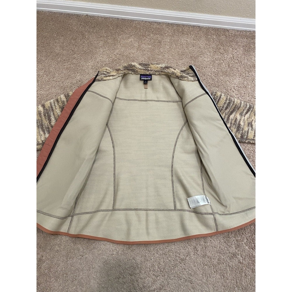 Patagonia Women's Retro-X Deep Pile Jacket Space Dye Oatmeal Size Medium - Picture 3 of 8